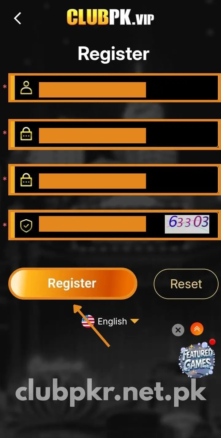 Press Register Button
